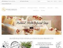 Tablet Screenshot of hickoryridgesoaps.com